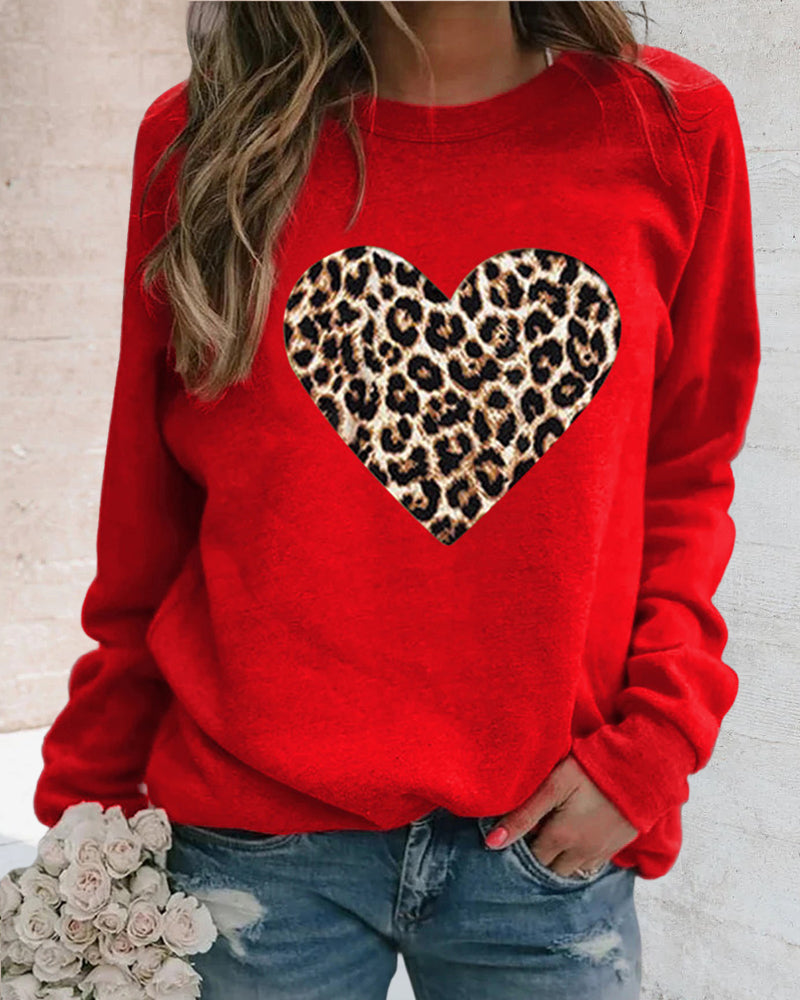 Tatjana – Leo-Sweatshirt cu model inimă