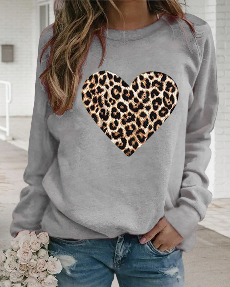 Tatjana – Leo-Sweatshirt cu model inimă