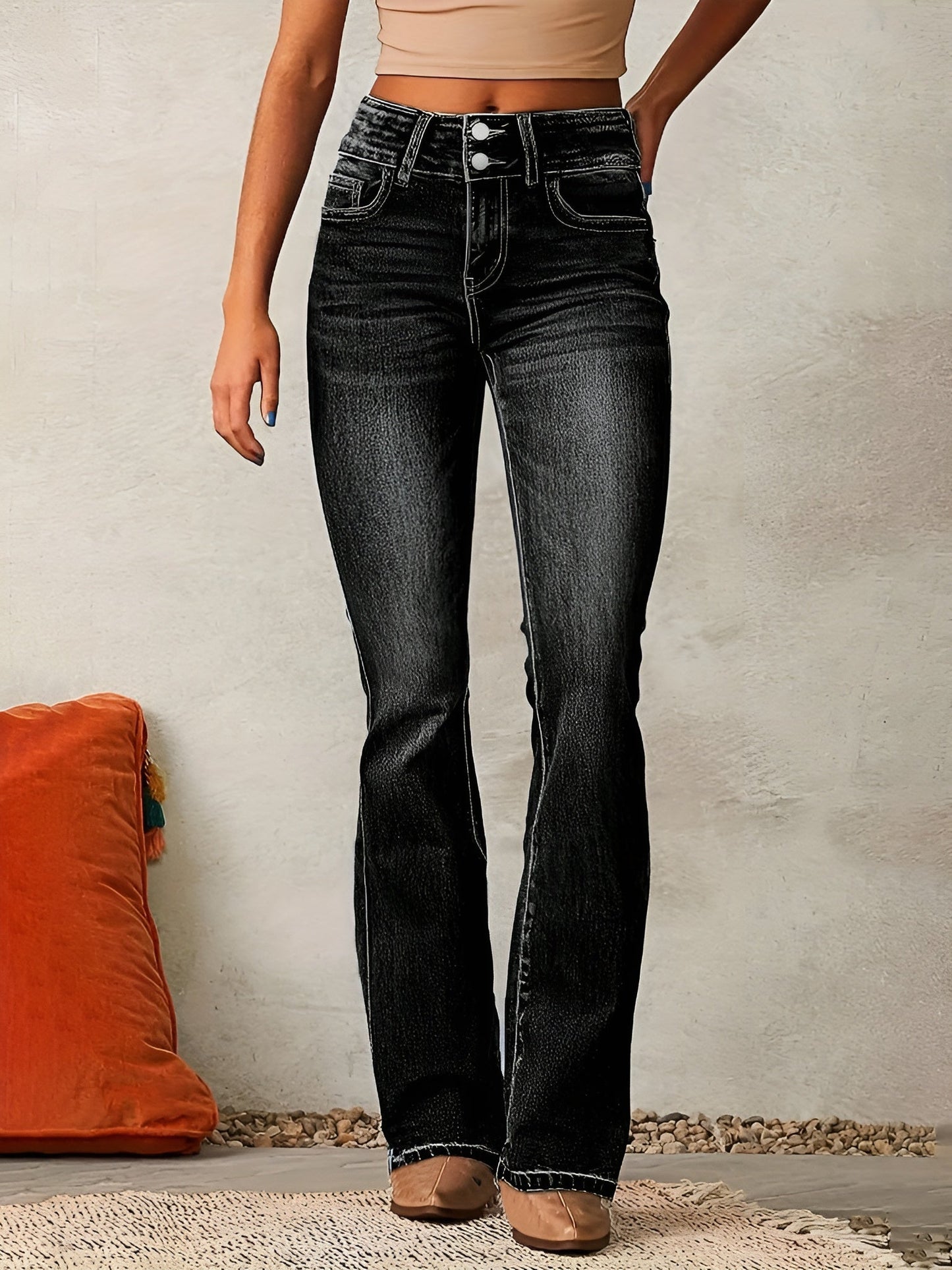 Neely - Jeans lejeri cu talie înaltă pentru femei