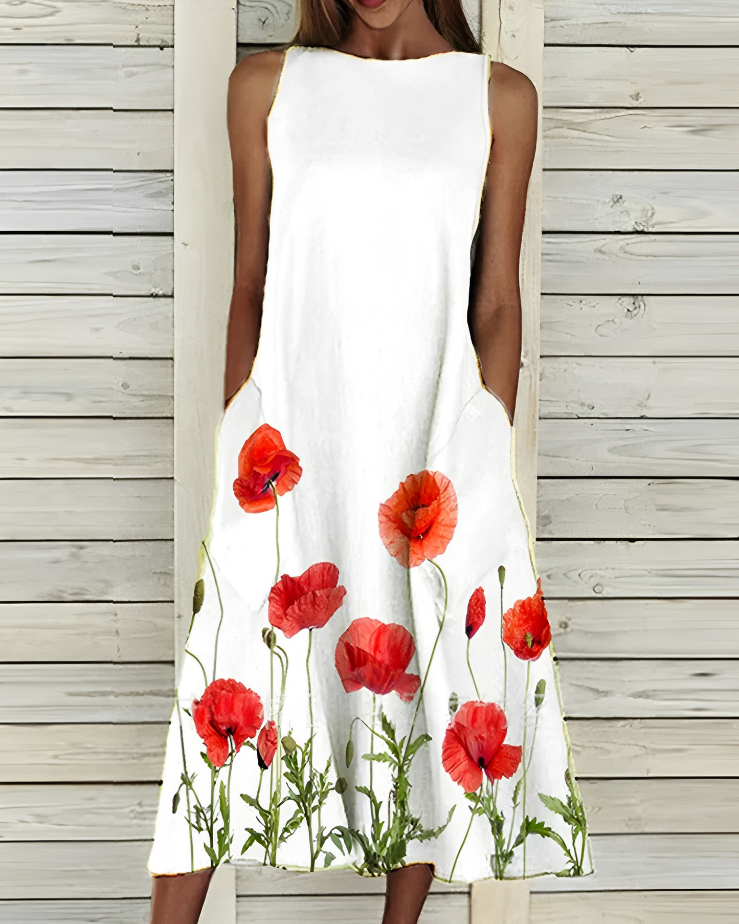 Marlene – Rochie midi cu model floral