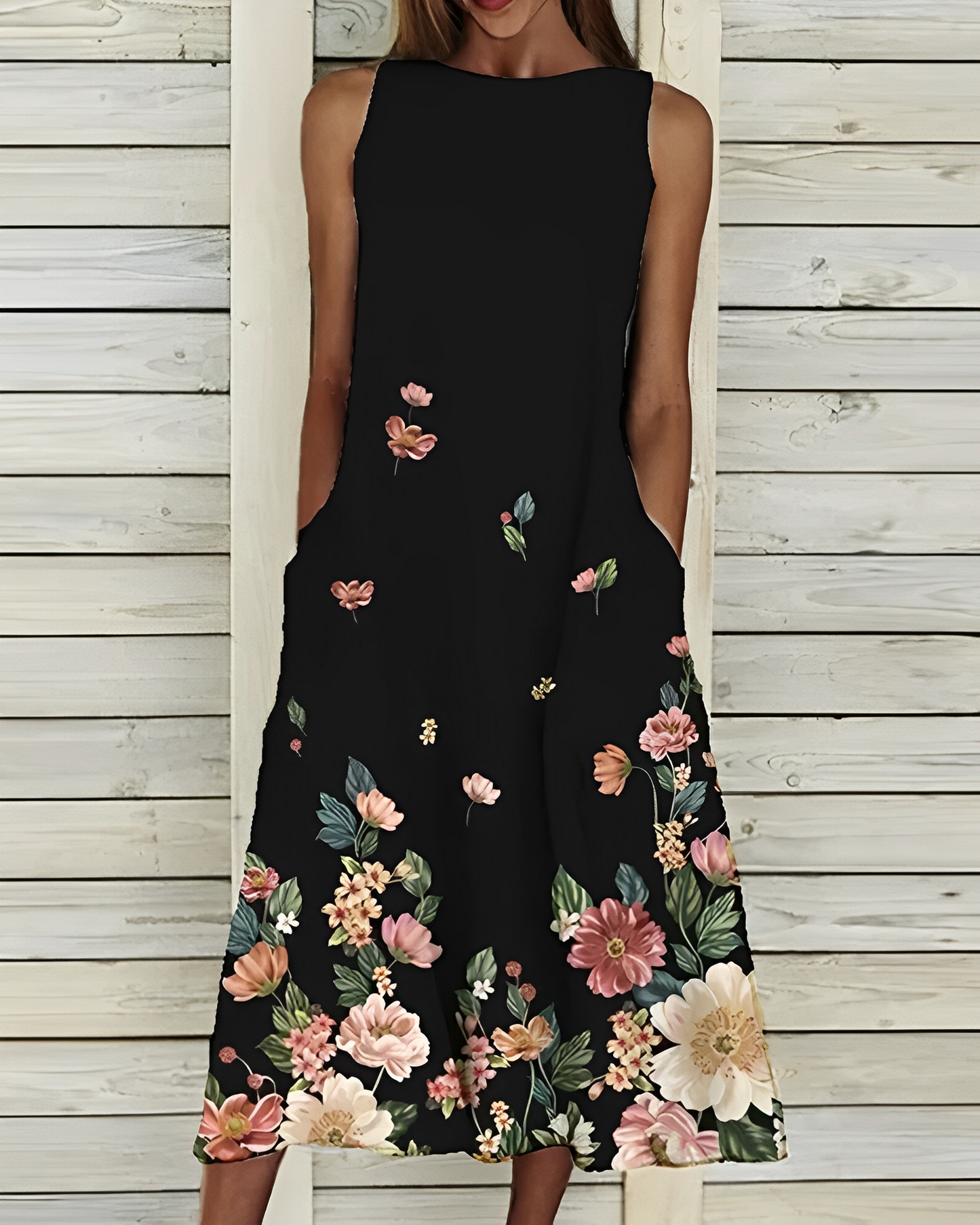 Marlene – Rochie midi cu model floral