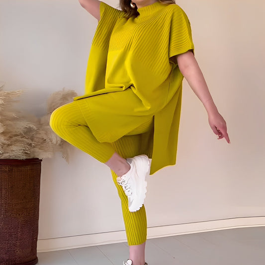 Roxanna - Set comod din tricot, din două bucăți, pentru femei
