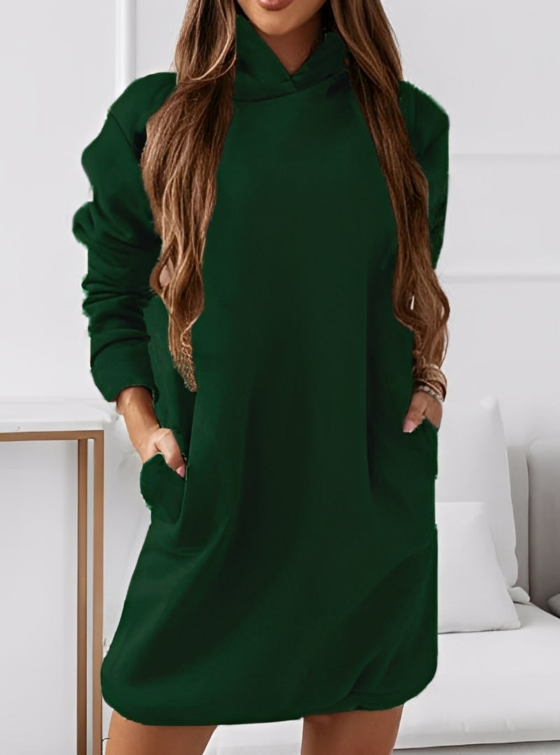 Michaela - Rochie Mini Chic cu Glugă pentru Femei