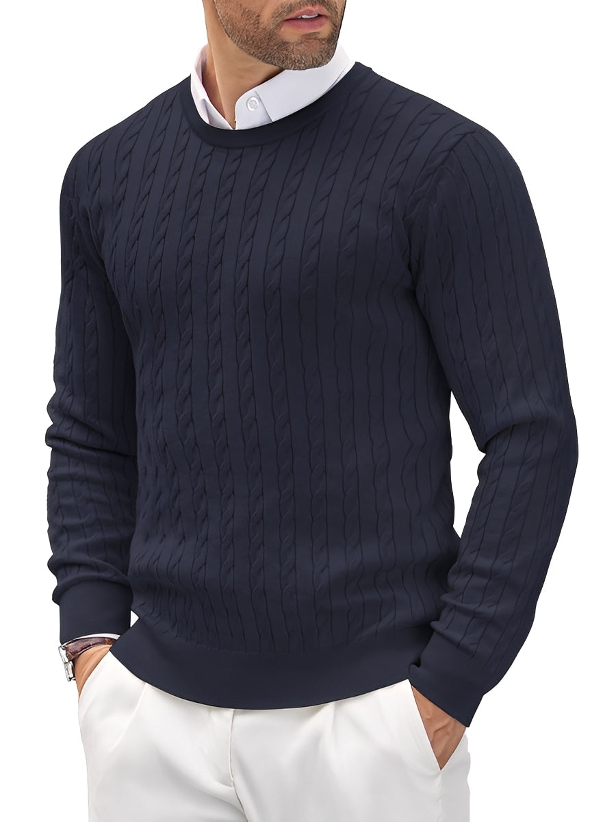 Romilly - Tricou tricotat strâmt și lejer pentru bărbați