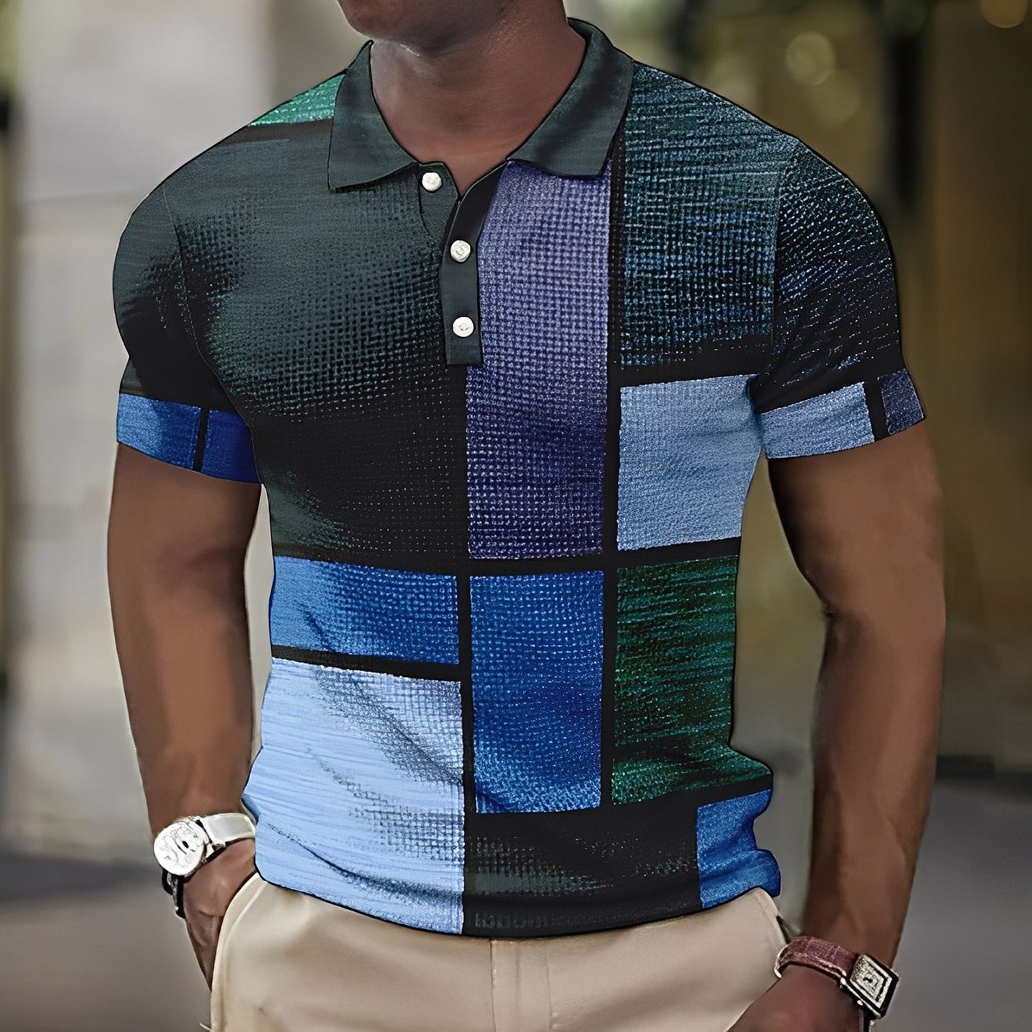 Reginald - Stil polo bărbătesc multicolor