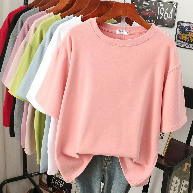 Arabella - Tricou de bumbac lejer și mare pentru femei