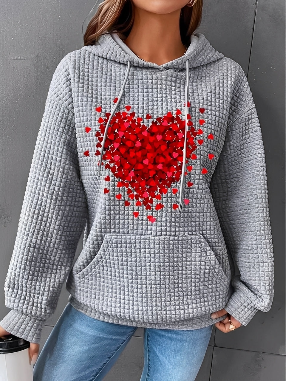 Berenice - Hanorac călduros cu glugă pentru femei