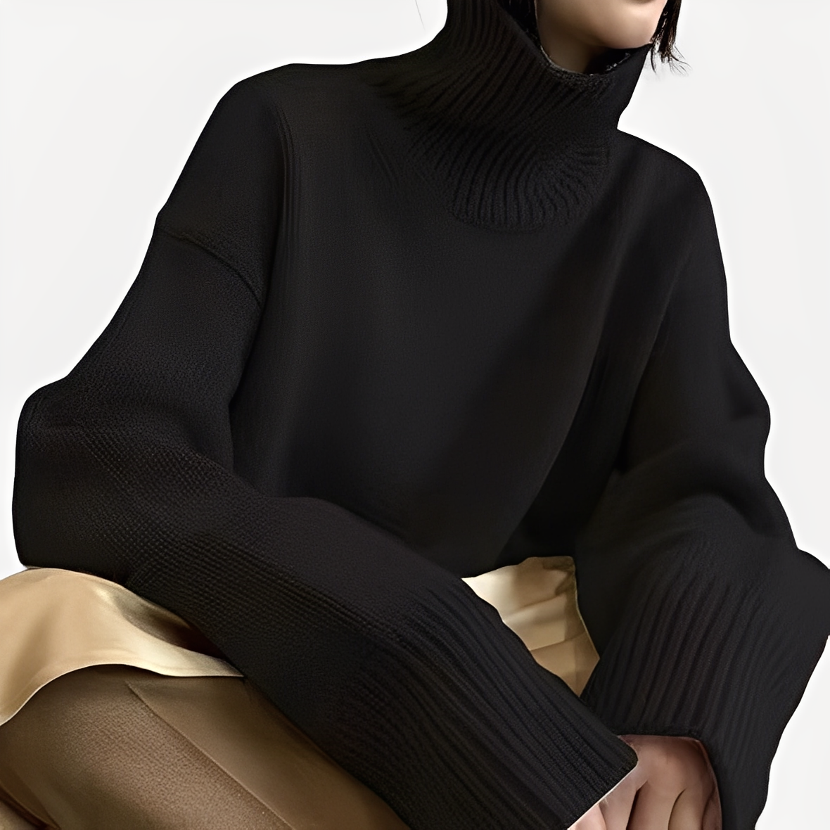 Amilia - Pulover elegant și confortabil cu guler pentru femei