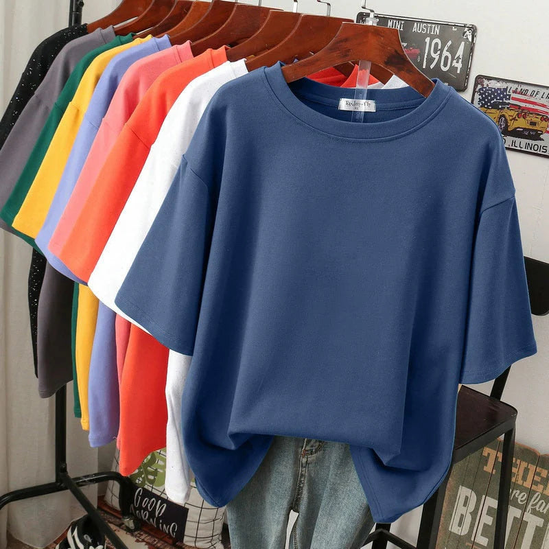 Arabella - Tricou de bumbac lejer și mare pentru femei