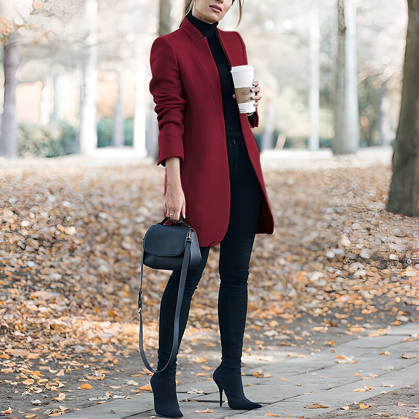 Jazmin - Blazer lejer și colorat din lână pentru femei