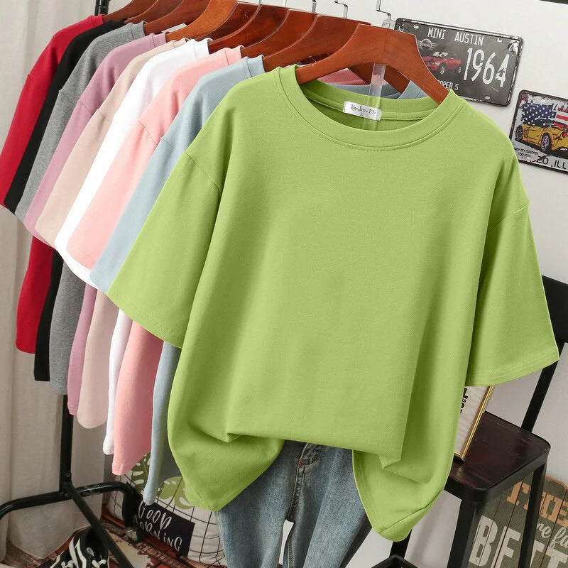 Arabella - Tricou de bumbac lejer și mare pentru femei