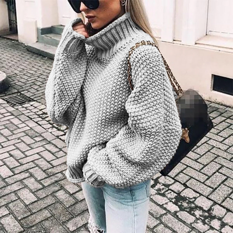 Brooke – Pulover cu guler înalt extra gros