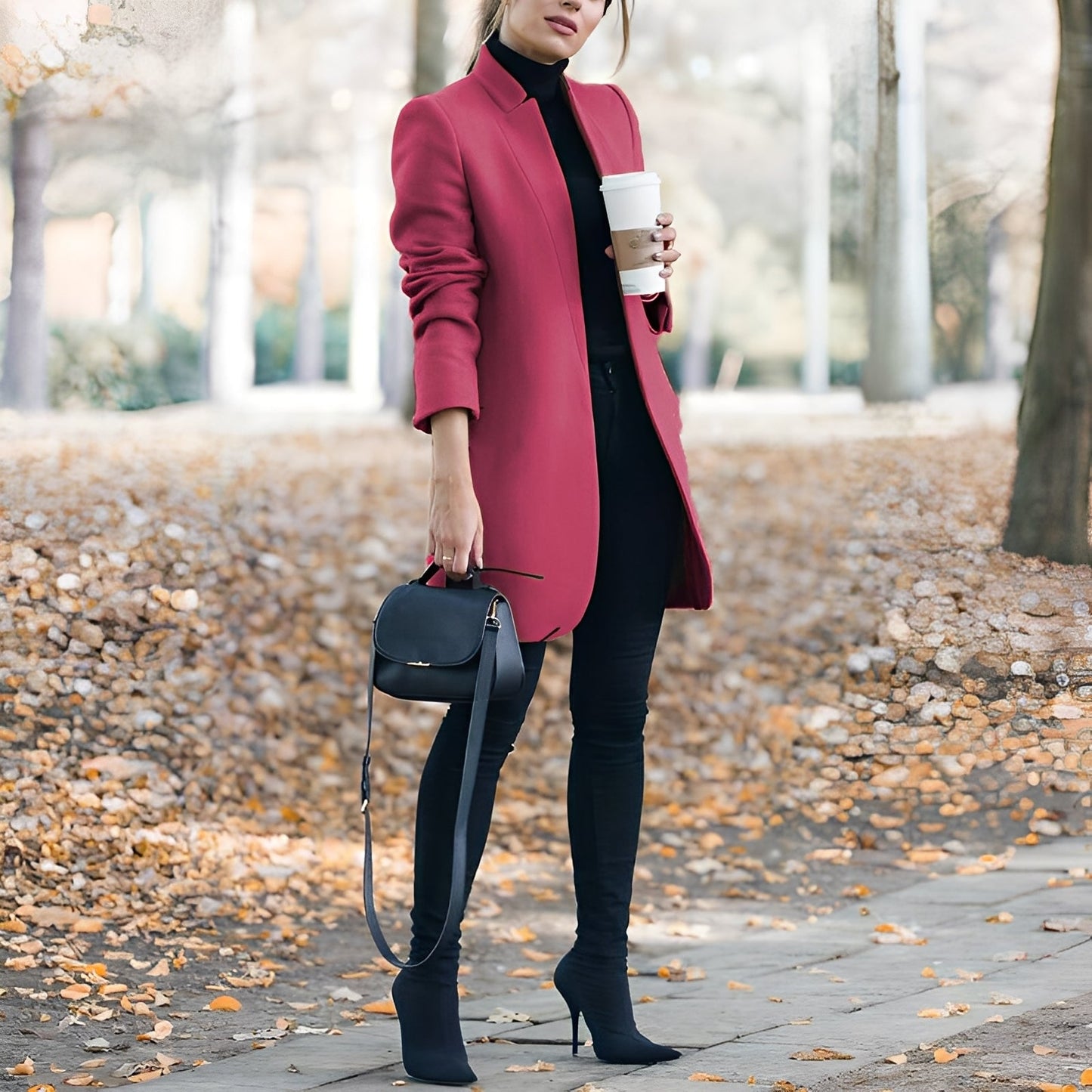Jazmin - Blazer lejer și colorat din lână pentru femei