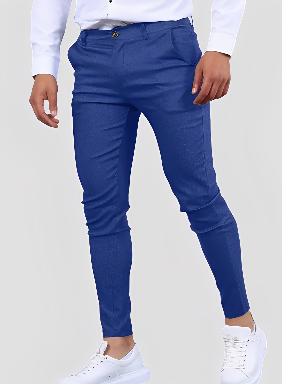 Reynard - Pantaloni pentru bărbați, skinny, formali și flexibili