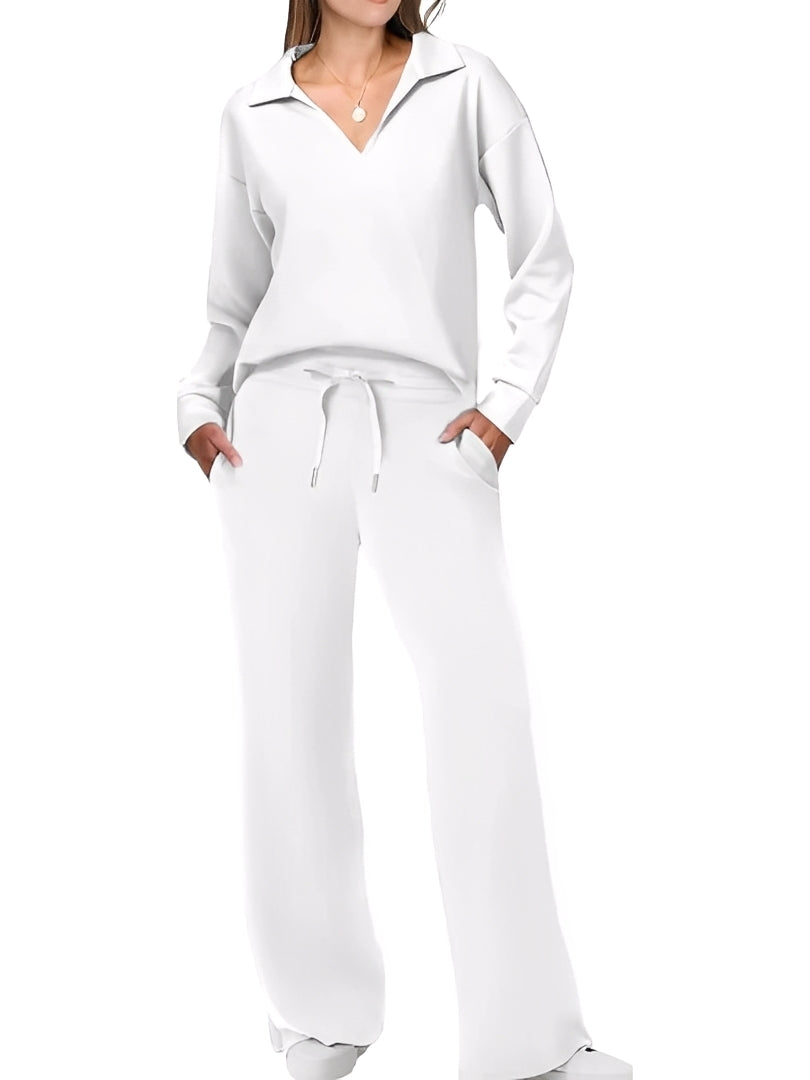 Justina - Set confortabil cu pulover și pantaloni pentru femei