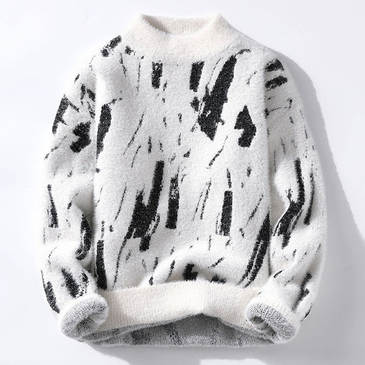 Damian - Pulover Fleece Elegant pentru Bărbați