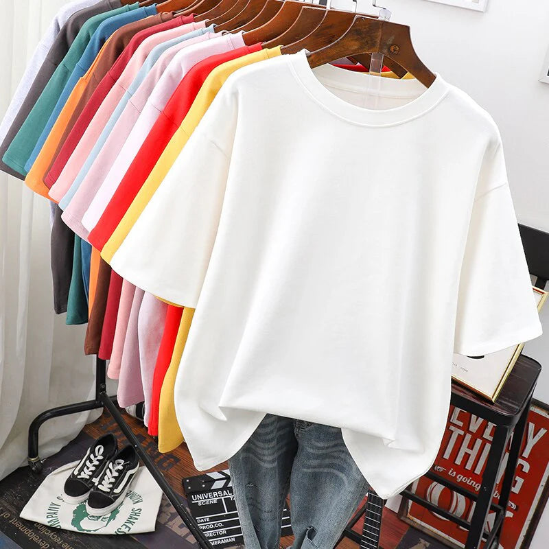 Arabella - Tricou de bumbac lejer și mare pentru femei