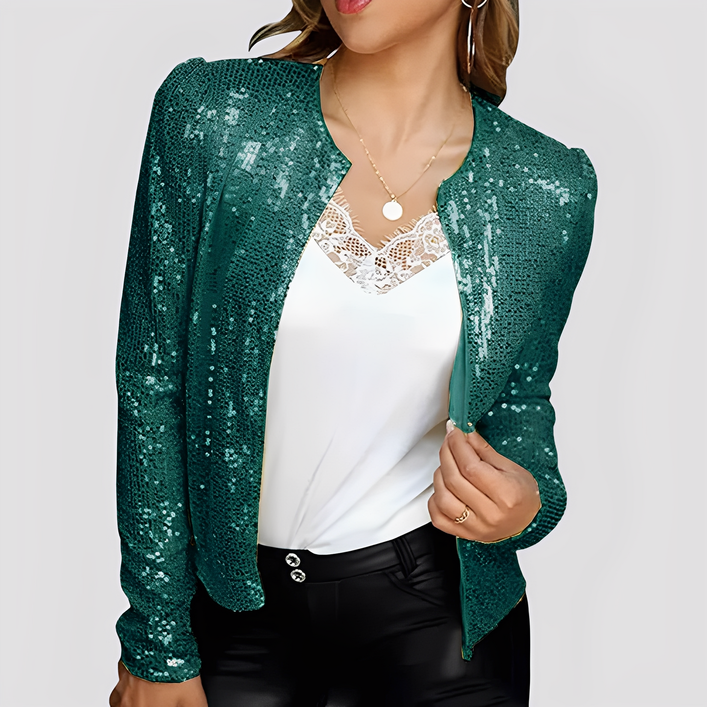 Shannen - Sacou elegant cu strălucire pentru femei