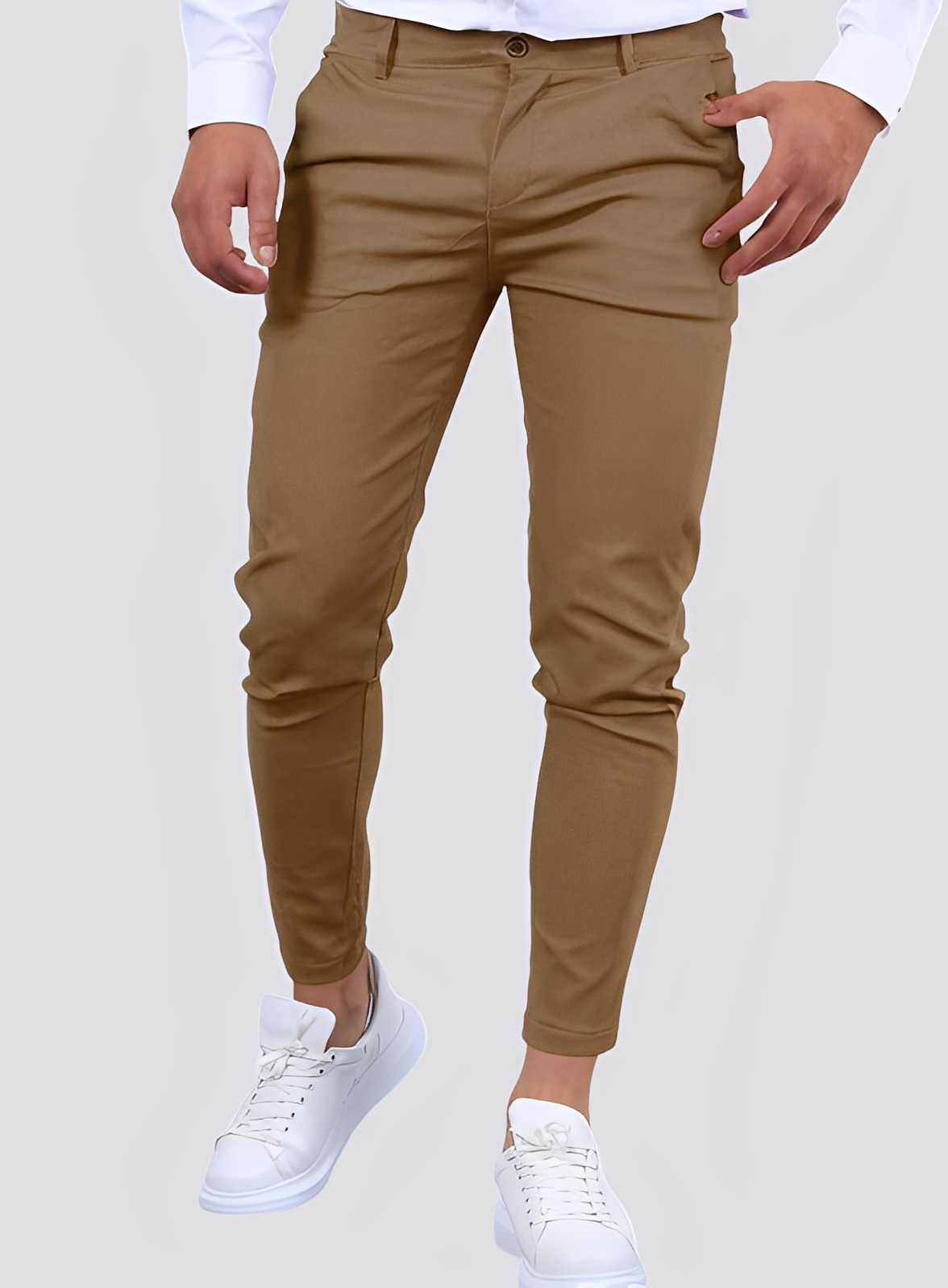 Reynard - Pantaloni pentru bărbați, skinny, formali și flexibili