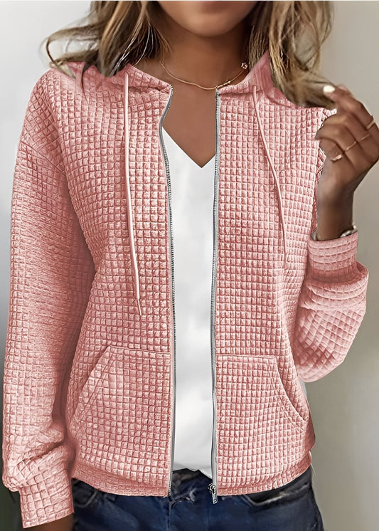 Katherine - Cardigan elegant cu glugă și buzunare pentru femei