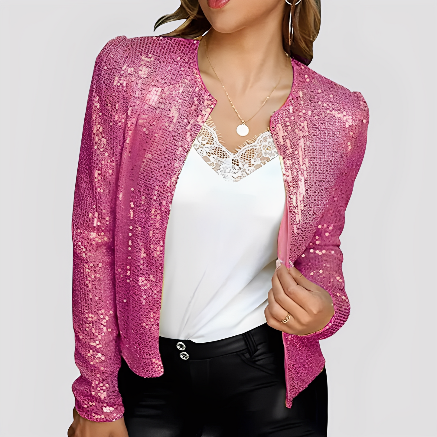 Shannen - Sacou elegant cu strălucire pentru femei