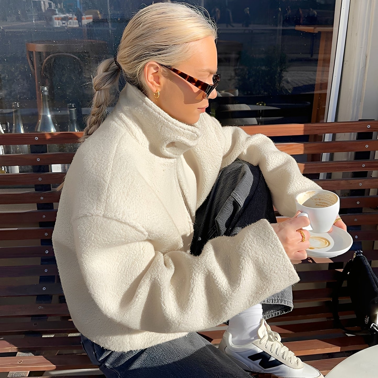 Shania - Manta de Fleece Oversize, Lejeră și la Modă pentru Dame