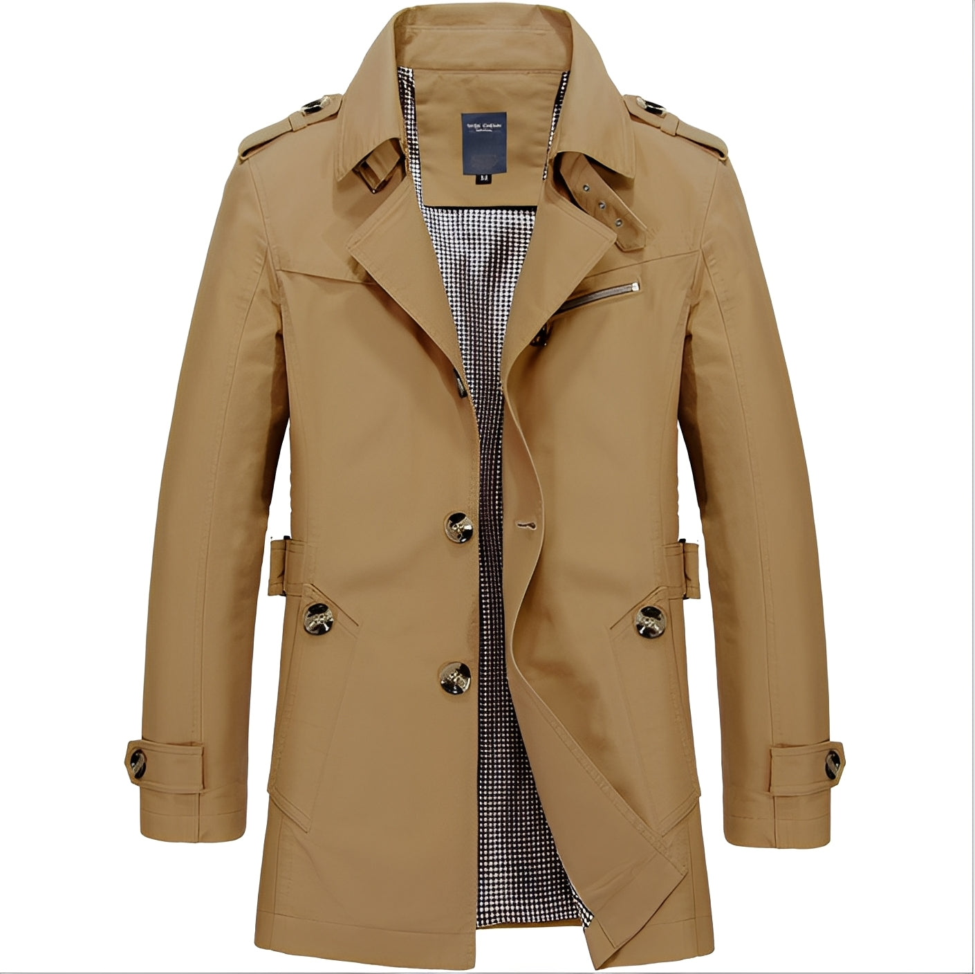Kolton - Elegant Windbreaker-Trenchcoat pentru bărbați