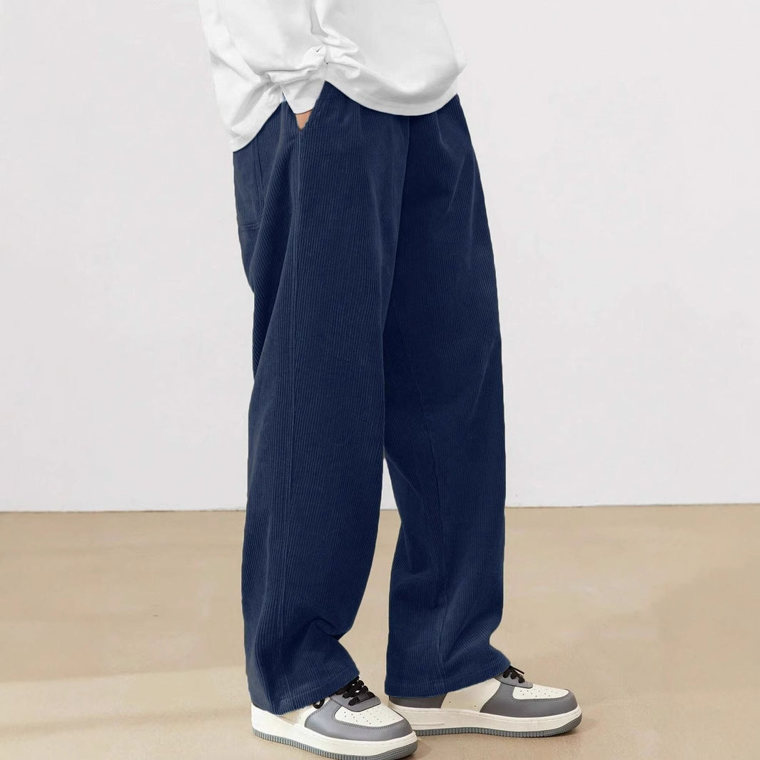 Kenrick - Pantaloni drepți de catifea pentru bărbați