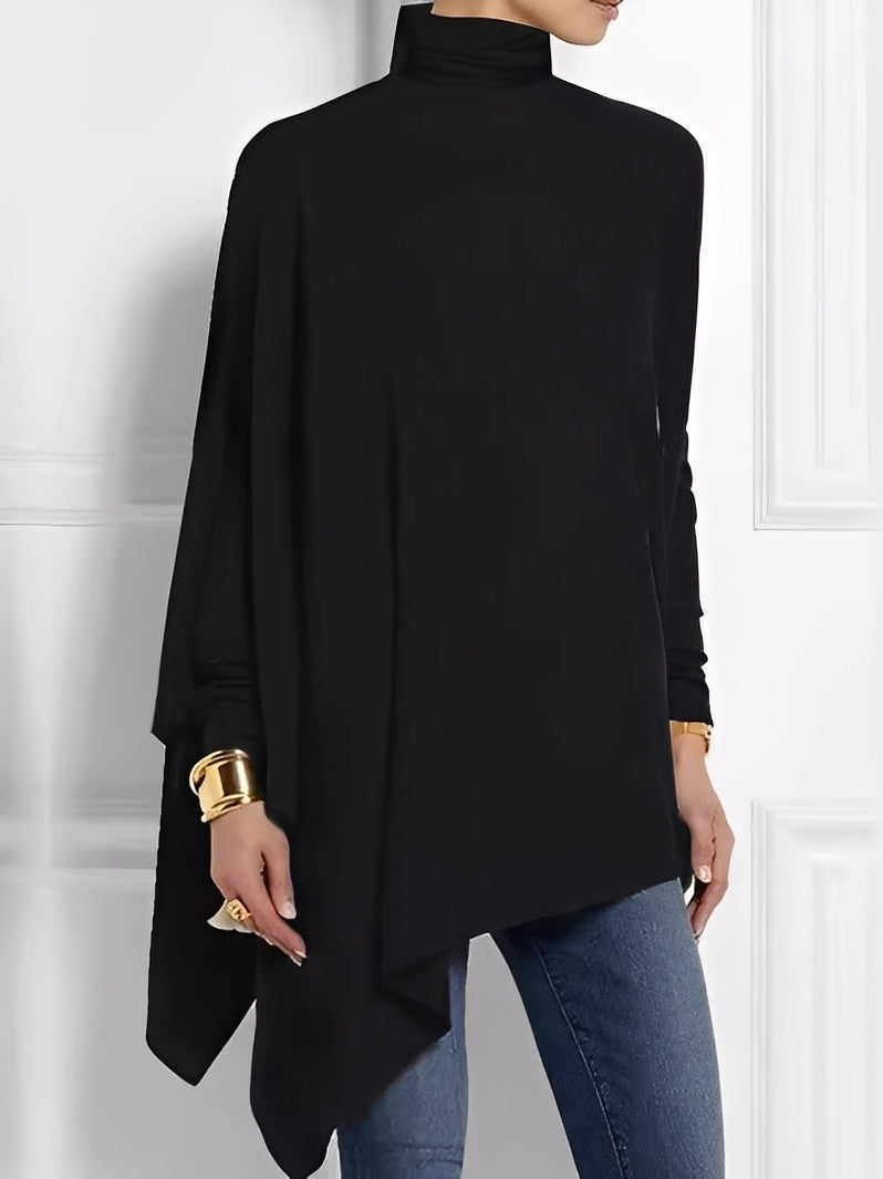 Kalysta - Bluza asimetrică stilată Fleece pentru femei