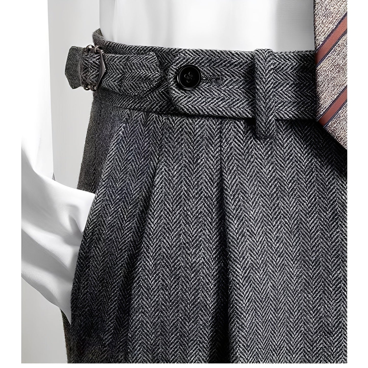 Bartosz – Pantaloni de ocazie Tweed pentru bărbați