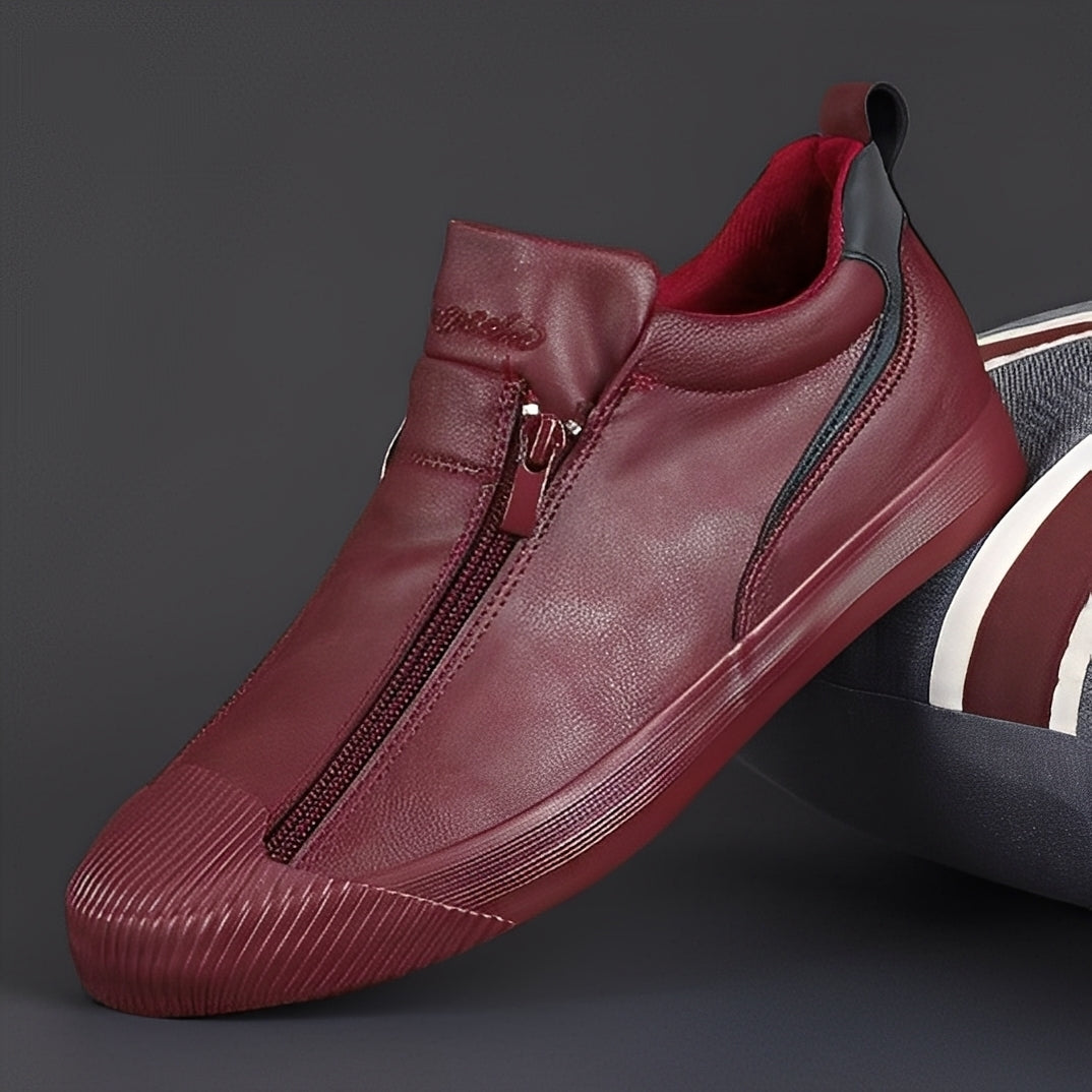 Nathan - Pantofi din piele cu fermoar pentru femei, eleganți