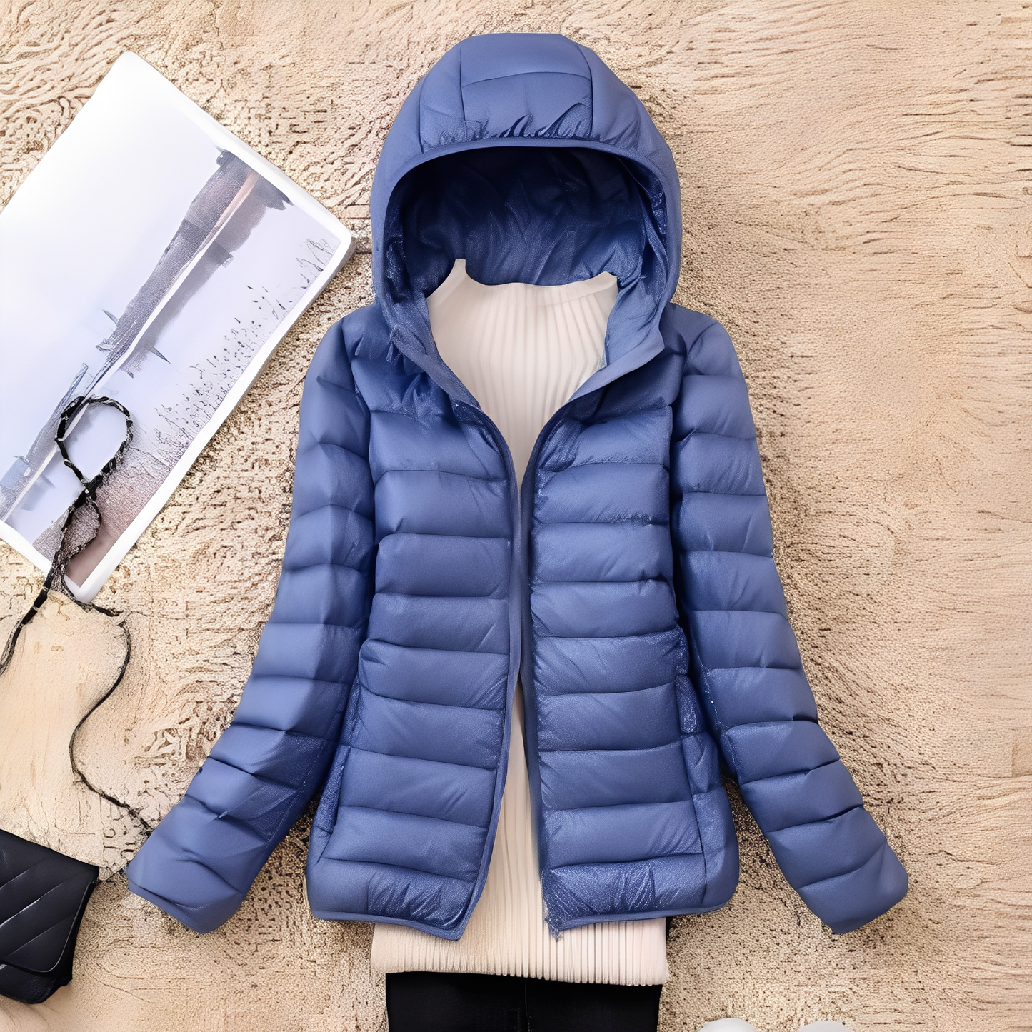 Lyndsay - Geacă slim casual de puf pentru femei