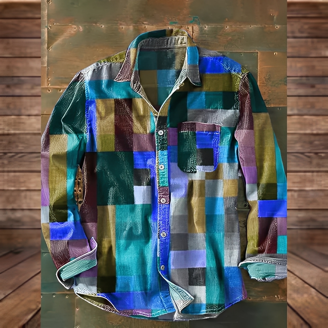 Gontran - Cămașă elegantă cu buzunar practic pentru bărbați