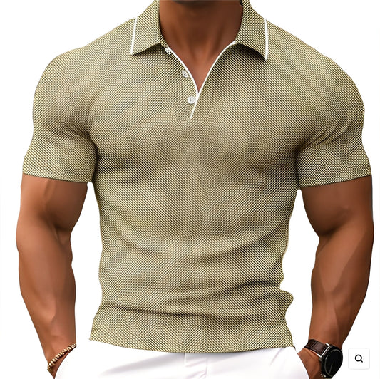 Florence - Tricou polo comod cu nasturi pentru bărbați