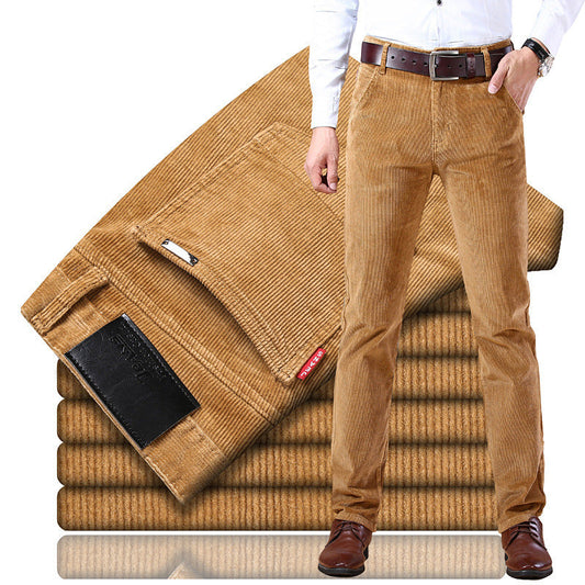 Douglas - Pantaloni Retro-Stretch din Catifea pentru Bărbați