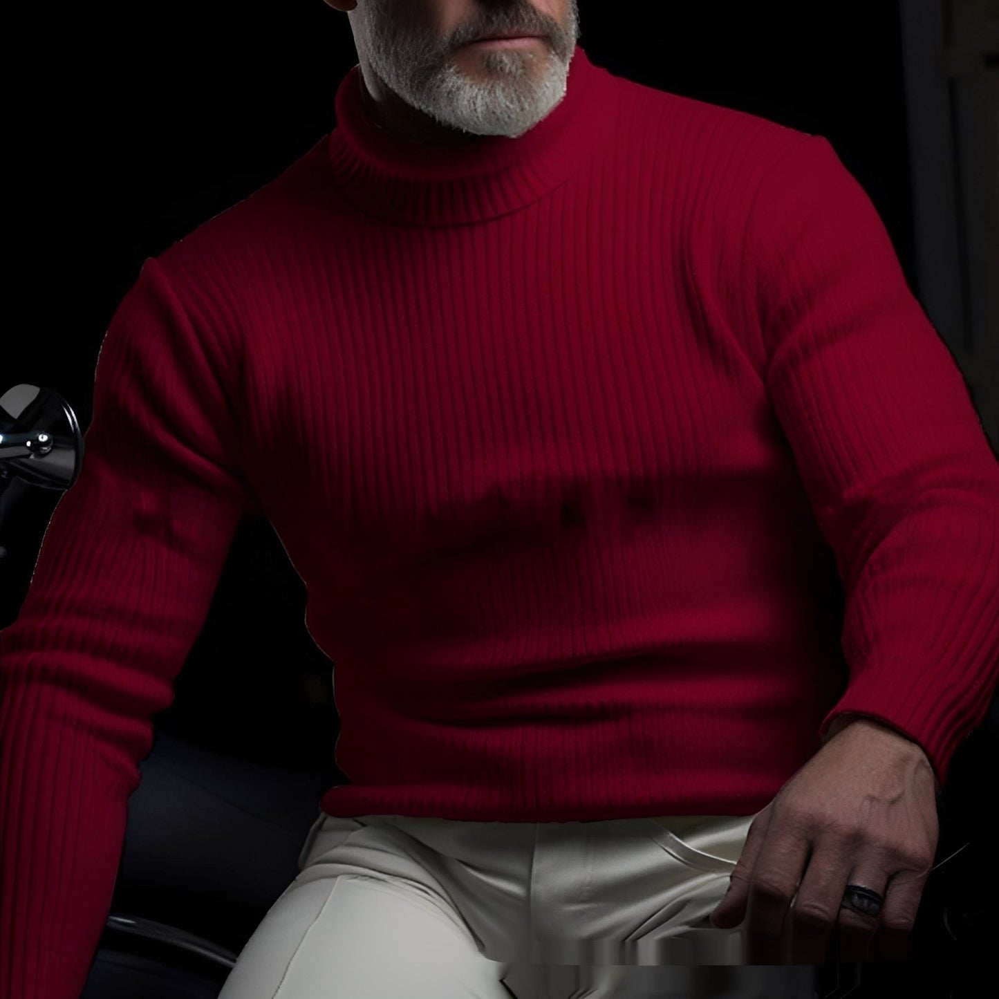 Randolf - Pulover simplu și elegant cu guler pentru bărbați
