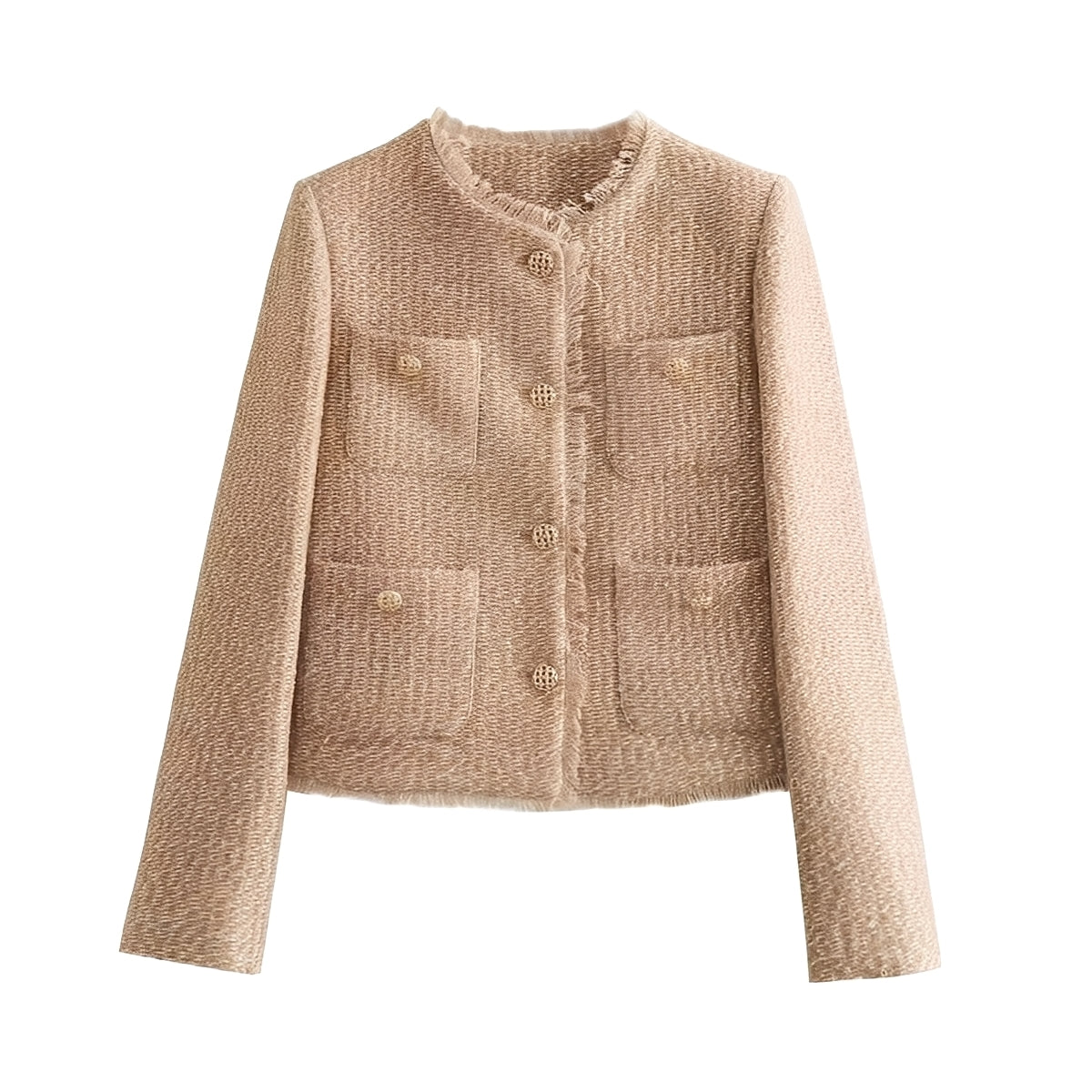 Samantha - Jachetă stilată din tweed de lână pentru femei