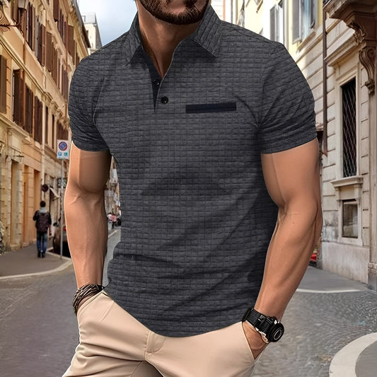 Benson - Tricou polo cu croială slim-fit pentru bărbați, sofisticat