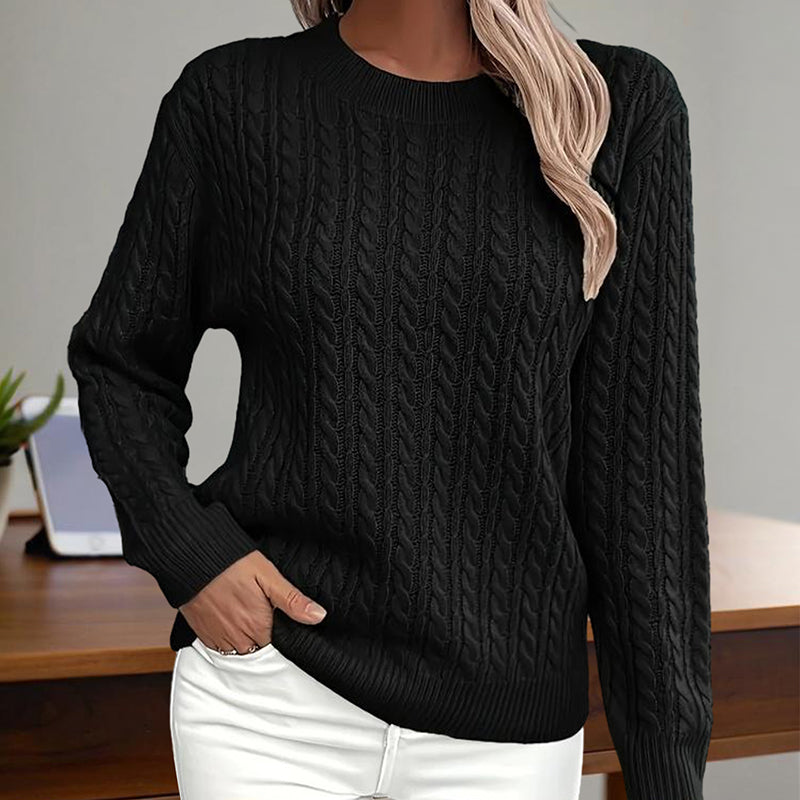 Adamina - Pulover elegant cu textură pentru femei
