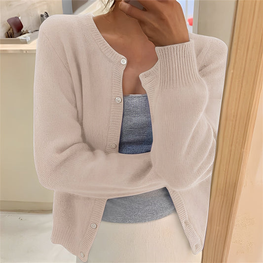 Jaqueline - Cardigan tricotat elegant și simplu pentru femei