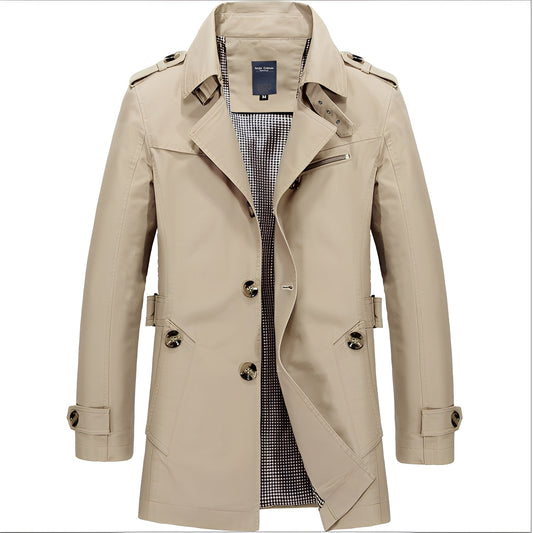 Kolton - Elegant Windbreaker-Trenchcoat pentru bărbați