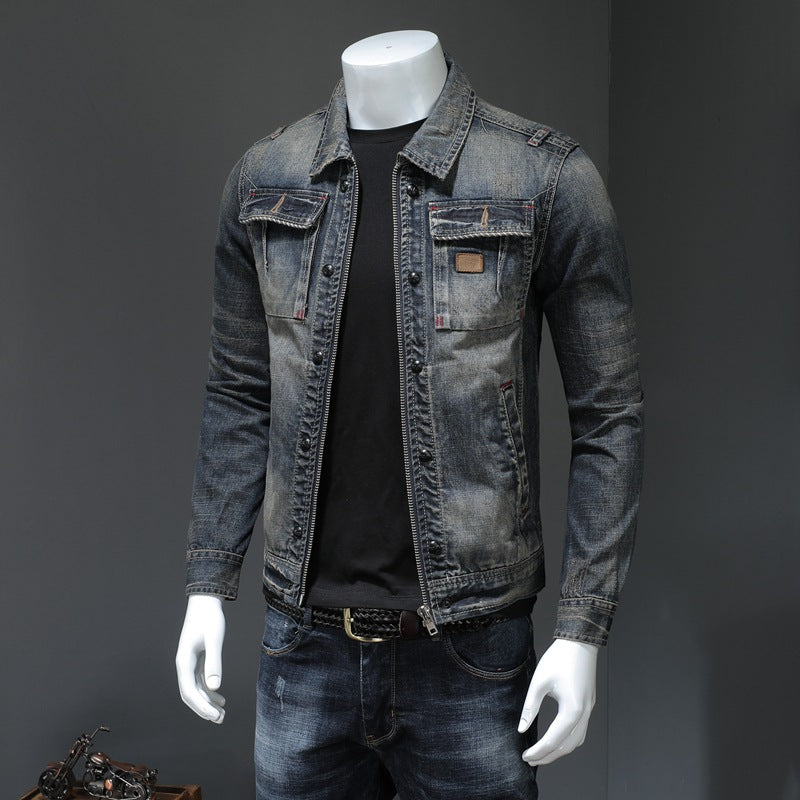 Lennon - Jachetă clasică din denim lejer pentru bărbați