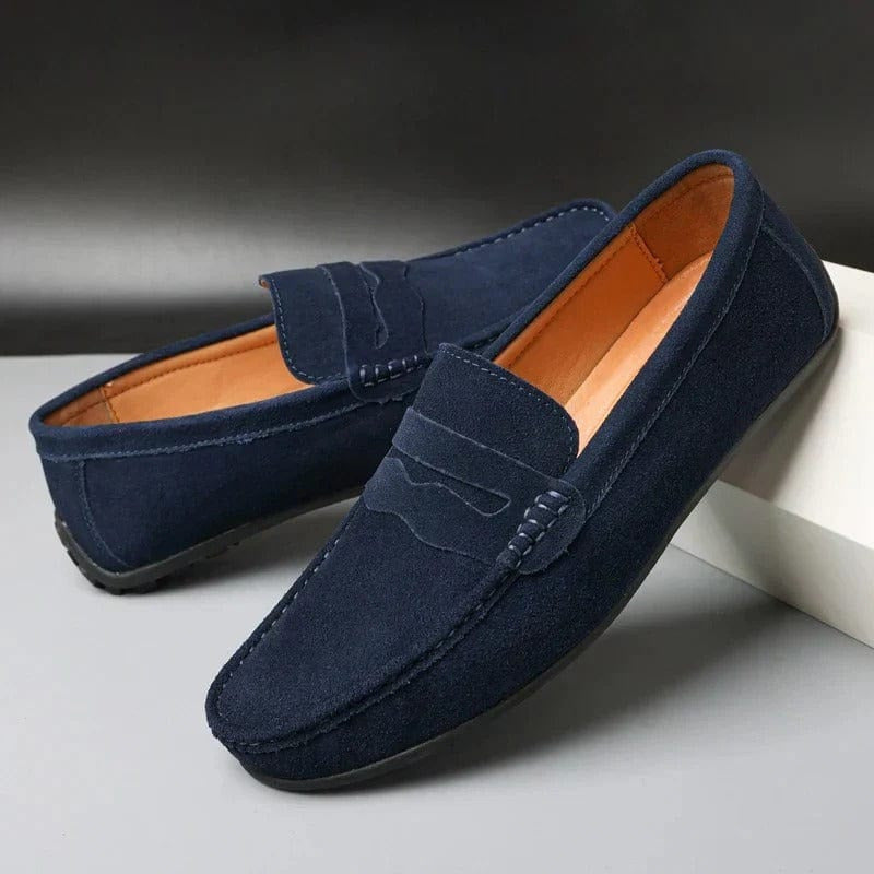 Jeptha - Pantofi slip-on eleganți din piele întoarsă pentru bărbați