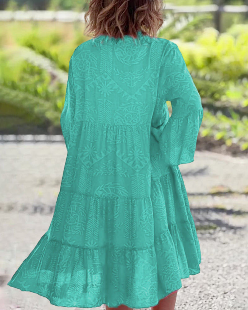 Mia – Rochie cu imprimeu geometric Boho