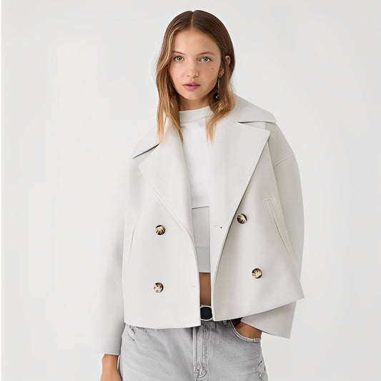 Abegail - Jachetă scurtă, simplă și casual pentru femei