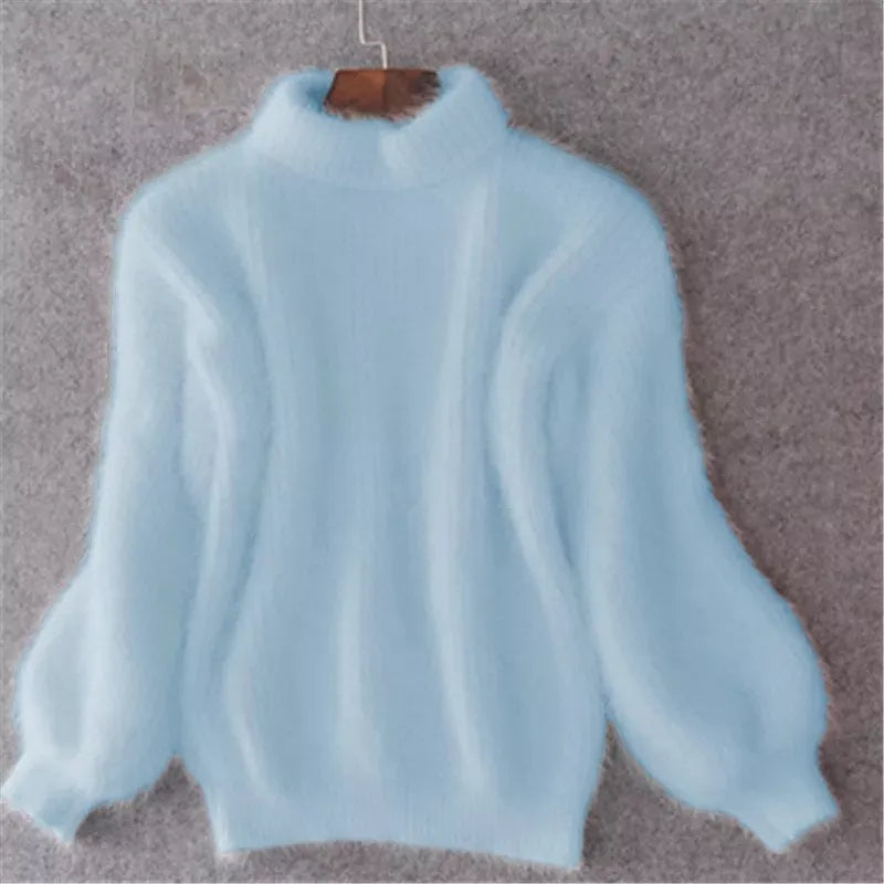 Brenda – Pulover Vintage în Stil Angora