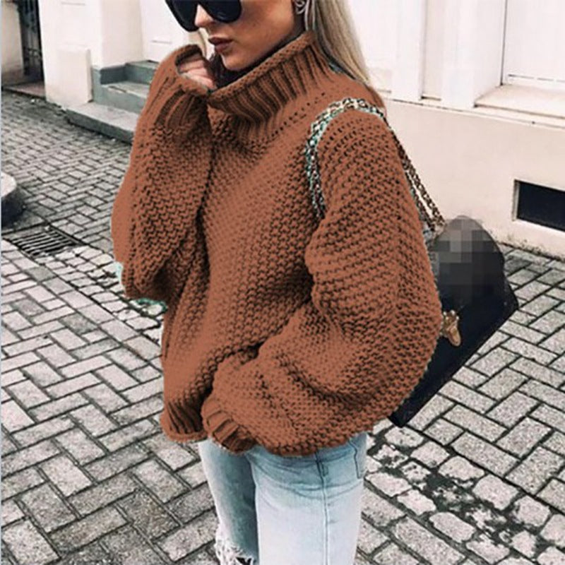 Brooke – Pulover cu guler înalt extra gros