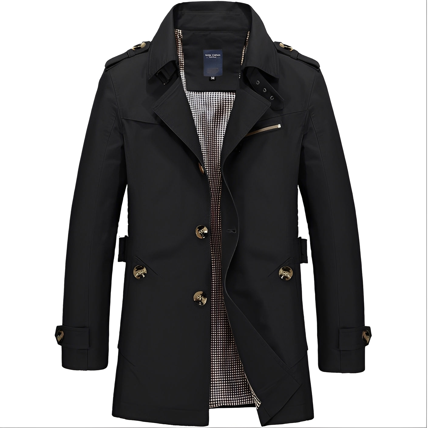 Kolton - Elegant Windbreaker-Trenchcoat pentru bărbați