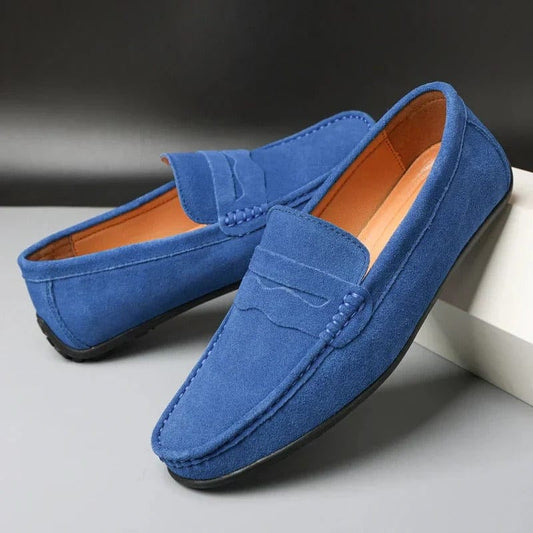 Jeptha - Pantofi slip-on eleganți din piele întoarsă pentru bărbați