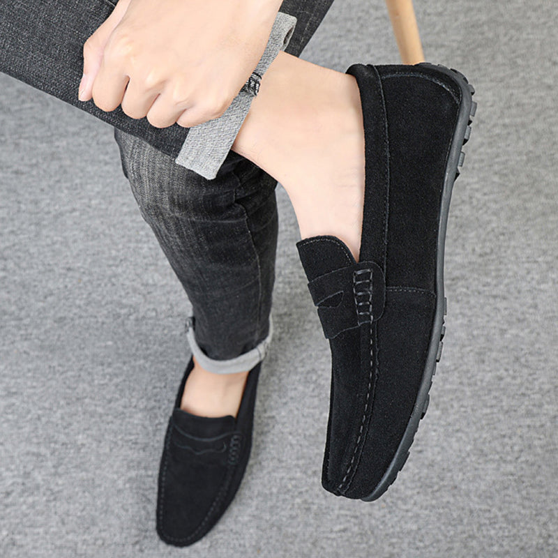 Gibson - Pantofi loafer retro din piele întoarsă pentru bărbați
